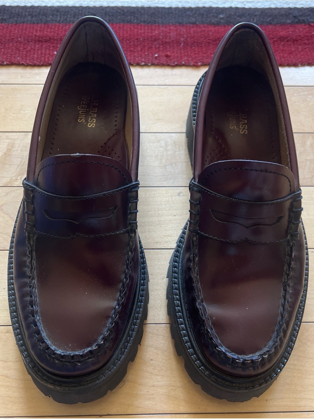 G.H. Bass Whitney Super Lug Weejun Platform Loafers